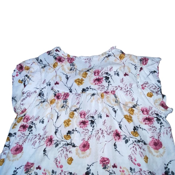 Buffalo David Bitton Floral Multi Color Viscose Top Blouse - Women’s Small - Picture 6 of 10